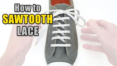 sawtooth lacing tutorial.